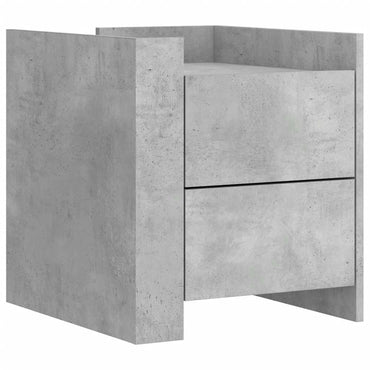 vidaXL Nachttisch Betongrau 45x50x50 cm Holzwerkstoff
