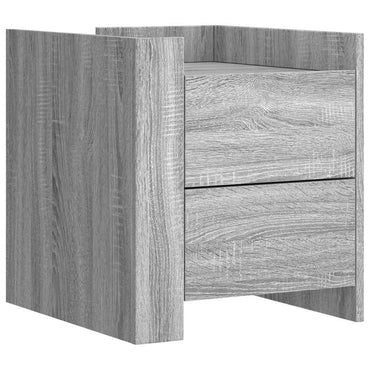 vidaXL Nachttisch Grau Sonoma 45x50x50 cm Holzwerkstoff