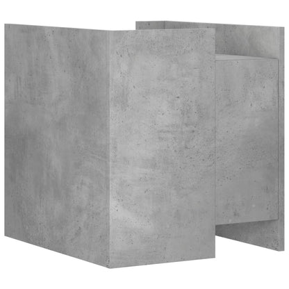 vidaXL Table de chevet gris béton 45x50x50 cm en bois d'ingénierie