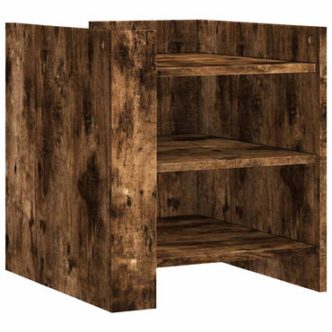 vidaXL Nachttisch Räuchereiche 45x50x50 cm Holzwerkstoff