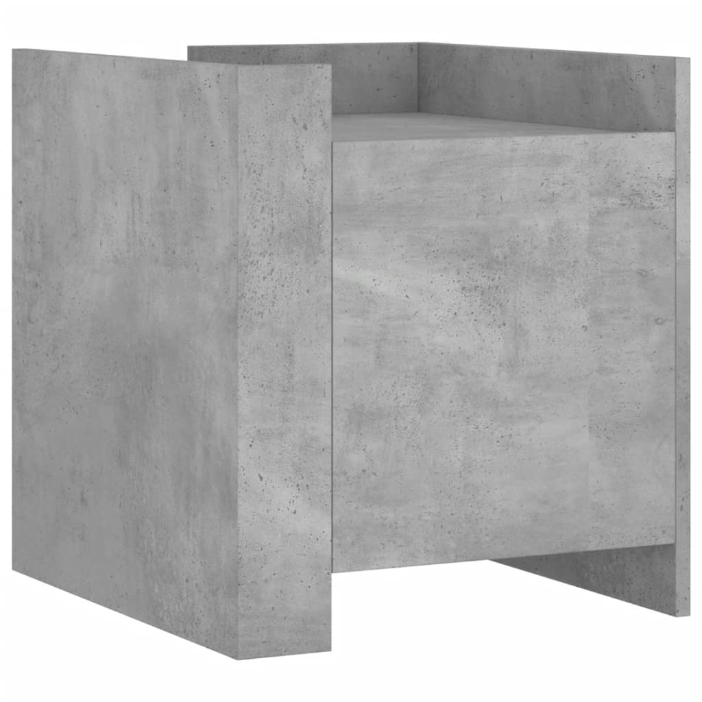 vidaXL Nachttisch Betongrau 45x50x50 cm Holzwerkstoff