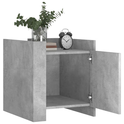 vidaXL Nachttisch Betongrau 45x50x50 cm Holzwerkstoff
