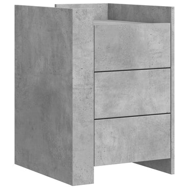 vidaXL Nachttisch Betongrau 45x50x65 cm Holzwerkstoff