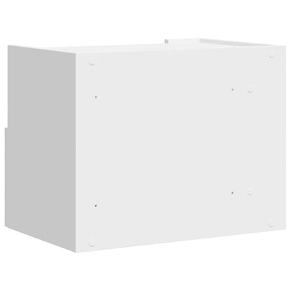 vidaXL Wand-Nachttische 2 Stk. Weiß 45x30x35 cm