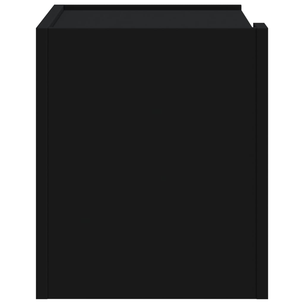 vidaXL Wand-Nachttisch Schwarz 45x30x35 cm