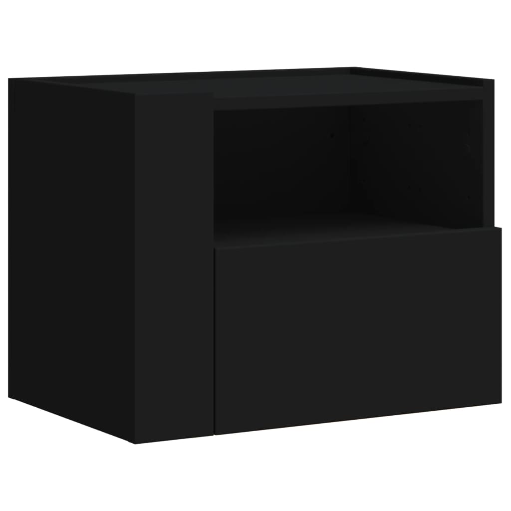 vidaXL Wand-Nachttische 2 Stk. Schwarz 45x30x35 cm