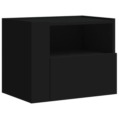 vidaXL Wand-Nachttische 2 Stk. Schwarz 45x30x35 cm
