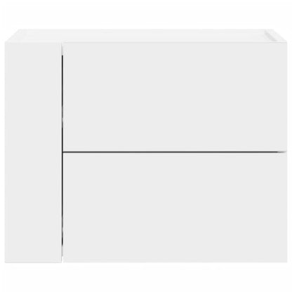 vidaXL Wand-Nachttische 2 Stk. Weiß 45x30x35 cm