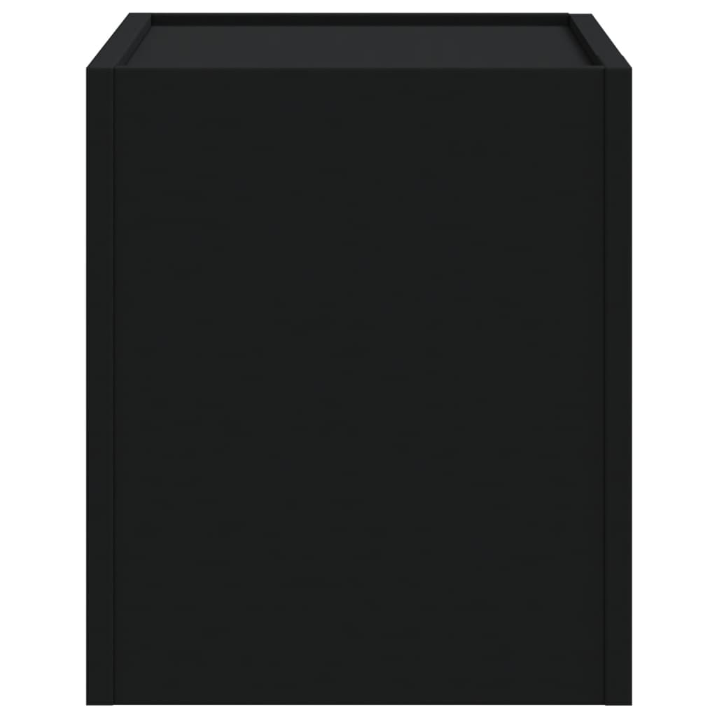 vidaXL Wand-Nachttisch Schwarz 45x30x35 cm