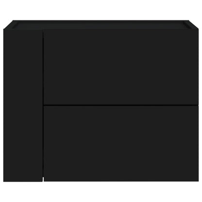 vidaXL Wand-Nachttische 2 Stk. Schwarz 45x30x35 cm