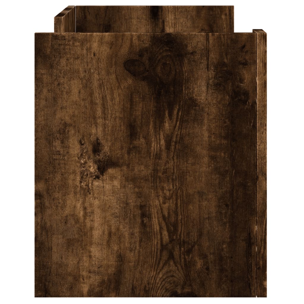 vidaXL TV-Schrank Räuchereiche 80x35x40 cm Holzwerkstoff
