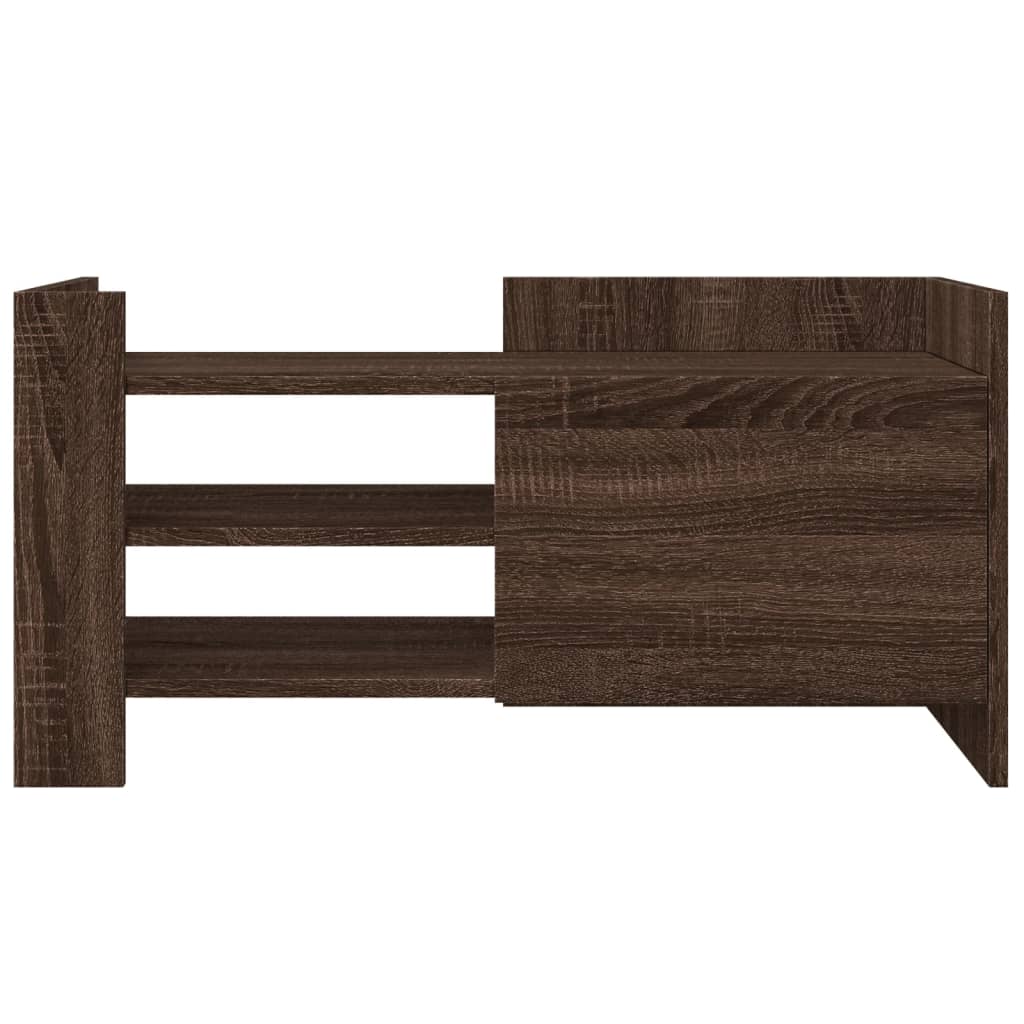 vidaXL TV-Schrank Braun Eichen-Optik 80x35x40 cm Holzwerkstoff