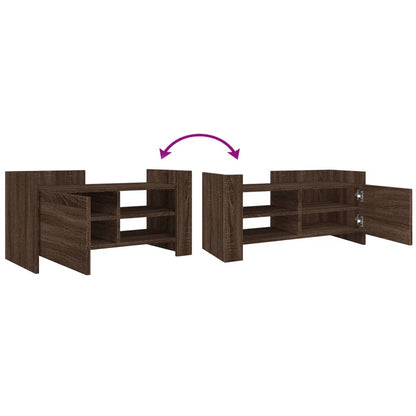 vidaXL TV-Schrank Braun Eichen-Optik 80x35x40 cm Holzwerkstoff