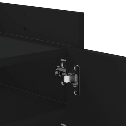 vidaXL Meuble TV Noir 100x35x40 cm Bois d'ingénierie