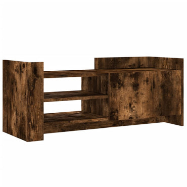 vidaXL Meuble TV chêne fumé 100x35x40 cm bois d'ingénierie