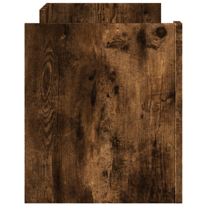 vidaXL Meuble TV chêne fumé 100x35x40 cm bois d'ingénierie