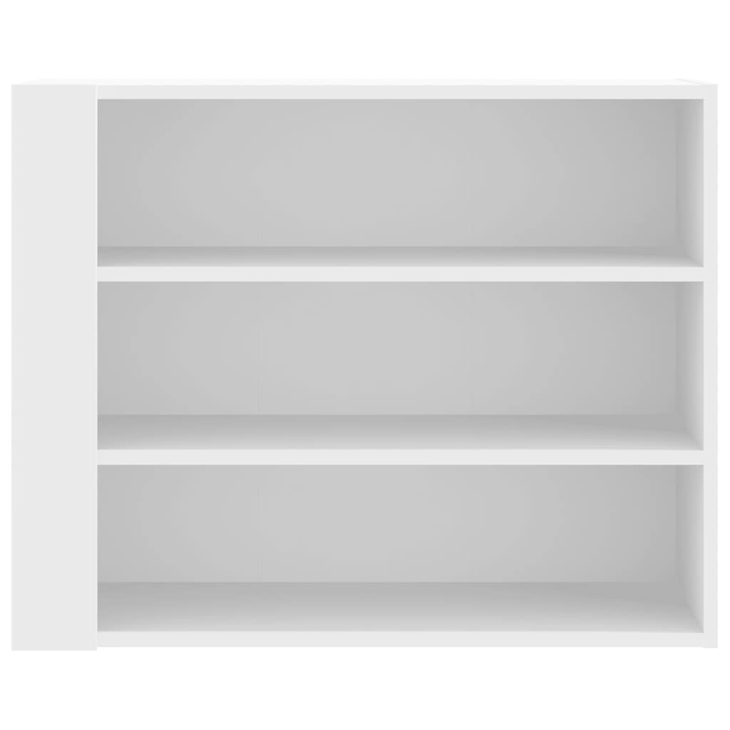 vidaXL Wandregal Weiß 75x35x60 cm Holzwerkstoff