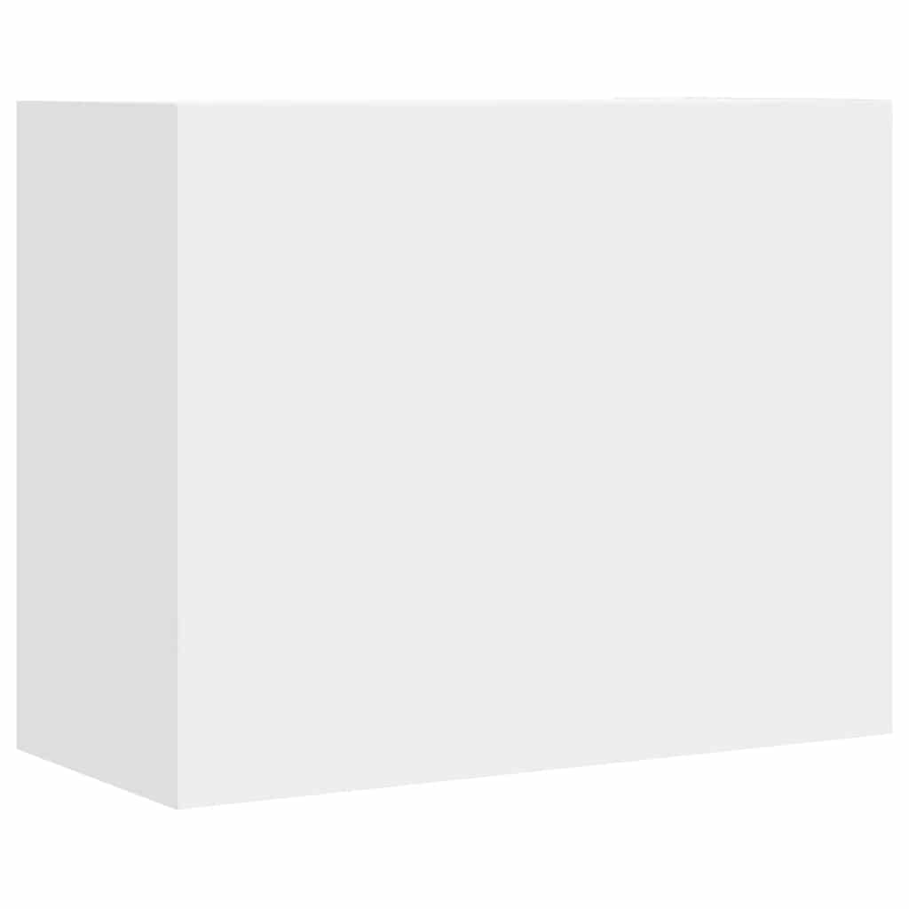 vidaXL Wandregal Weiß 75x35x60 cm Holzwerkstoff