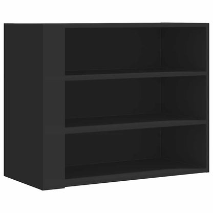 vidaXL Wandregal Schwarz 75x35x60 cm Holzwerkstoff