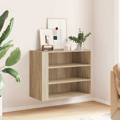 vidaXL Wandregal Sonoma-Eiche 75x35x60 cm Holzwerkstoff