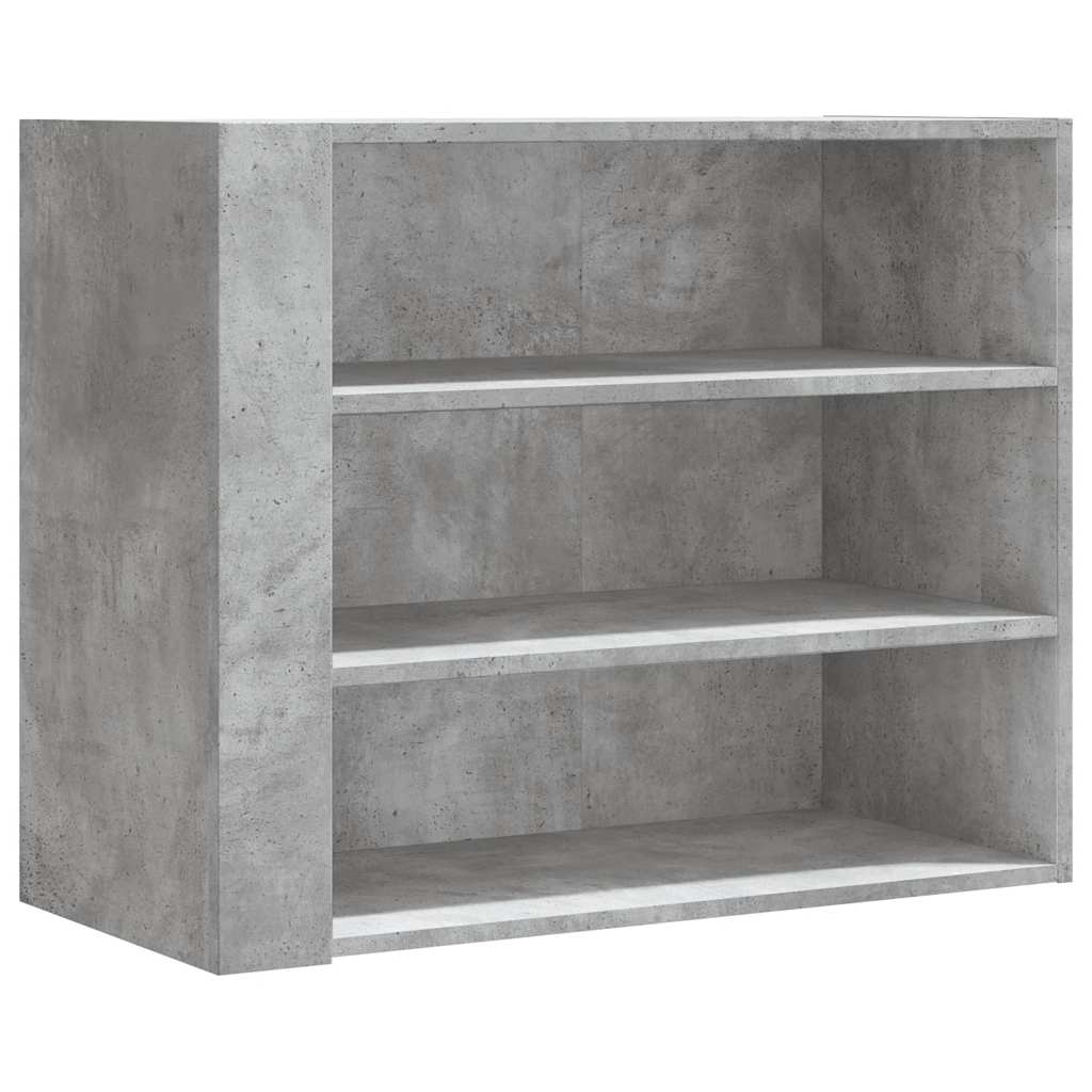 vidaXL Wandregal Betongrau 75x35x60 cm Holzwerkstoff