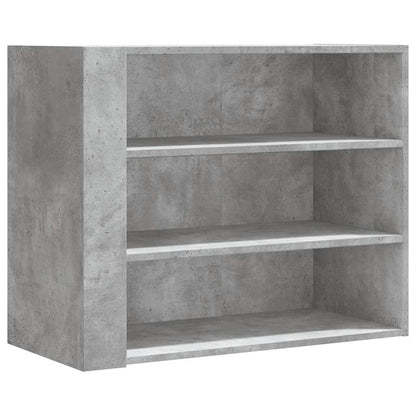 vidaXL Wandregal Betongrau 75x35x60 cm Holzwerkstoff