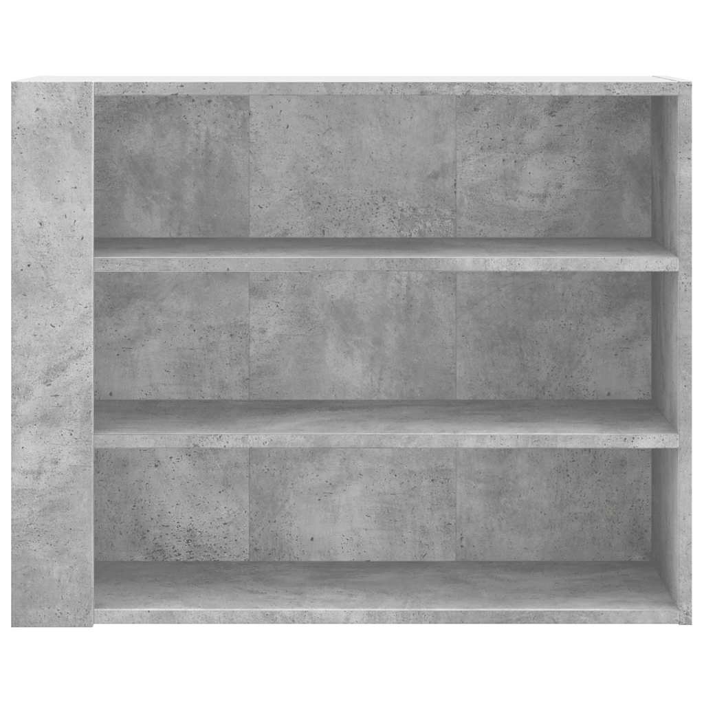vidaXL Wandregal Betongrau 75x35x60 cm Holzwerkstoff