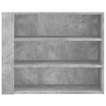 vidaXL Wandregal Betongrau 75x35x60 cm Holzwerkstoff