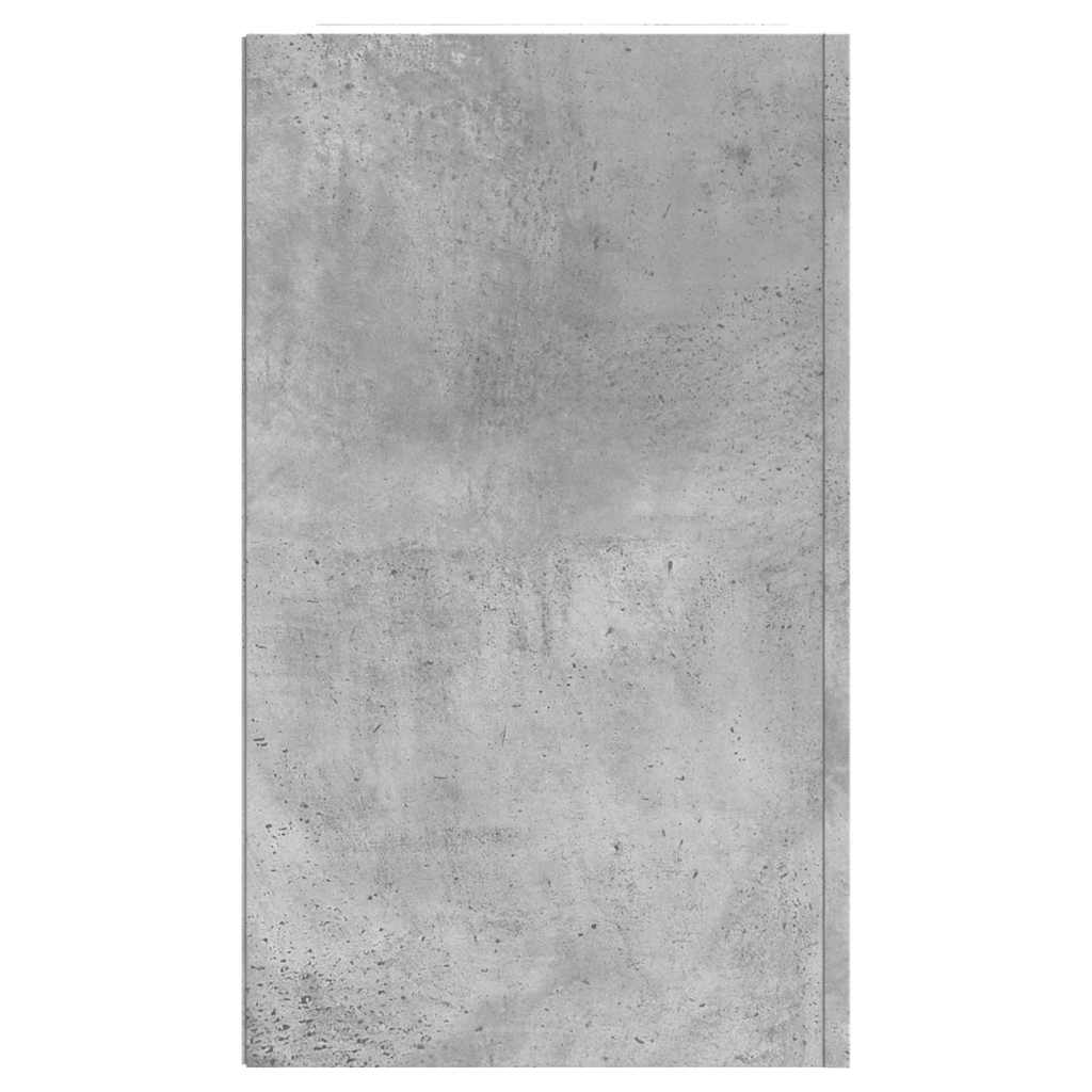 vidaXL Wandregal Betongrau 75x35x60 cm Holzwerkstoff