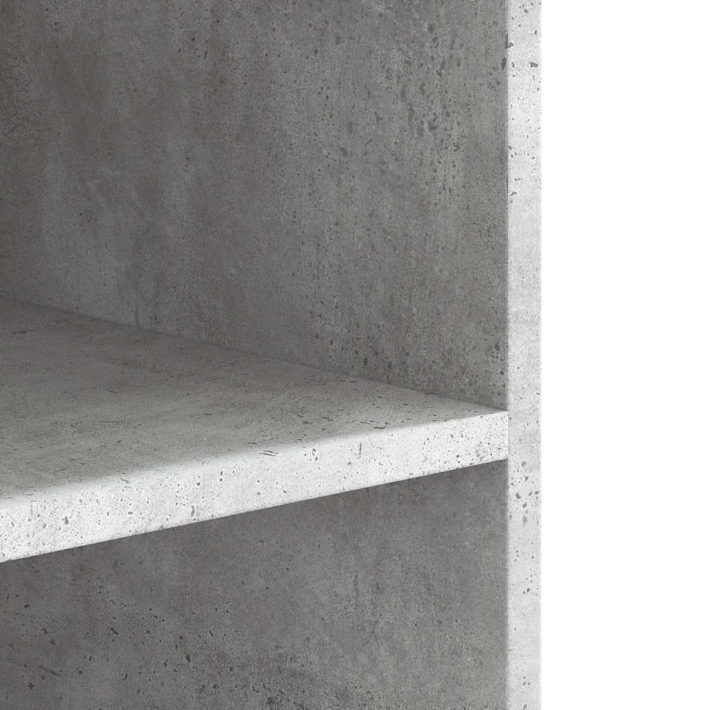 vidaXL Wandregal Betongrau 75x35x60 cm Holzwerkstoff
