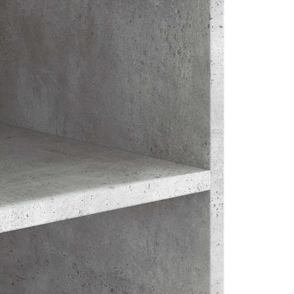 vidaXL Wandregal Betongrau 75x35x60 cm Holzwerkstoff