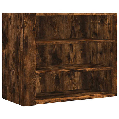 vidaXL Wandregal Räuchereiche 75x35x60 cm Holzwerkstoff