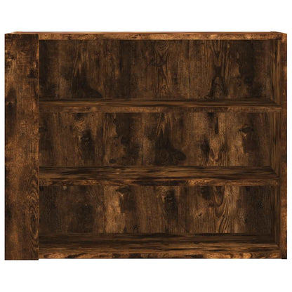 vidaXL Wandregal Räuchereiche 75x35x60 cm Holzwerkstoff