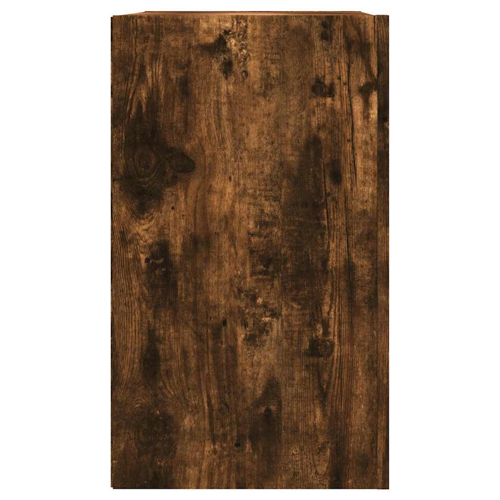 vidaXL Wandregal Räuchereiche 75x35x60 cm Holzwerkstoff