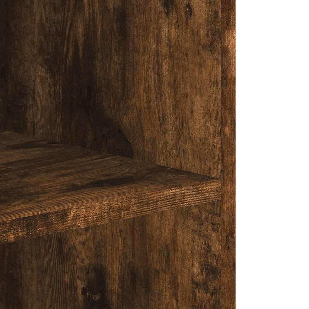 vidaXL Wandregal Räuchereiche 75x35x60 cm Holzwerkstoff