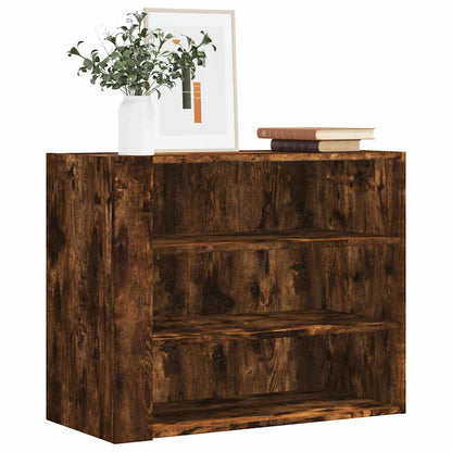 vidaXL Wandregal Räuchereiche 75x35x60 cm Holzwerkstoff