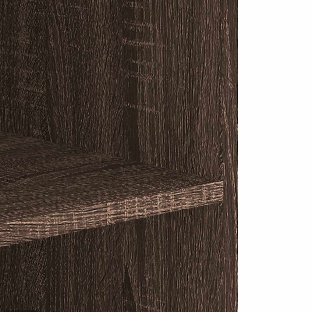 vidaXL Wandregal Braun Eichen-Optik 75x35x60 cm Holzwerkstoff