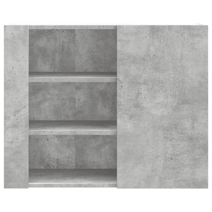 vidaXL Wandregal Betongrau 75x35x60 cm Holzwerkstoff