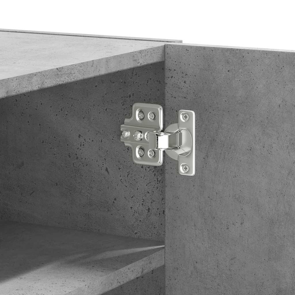 vidaXL Wandregal Betongrau 75x35x60 cm Holzwerkstoff
