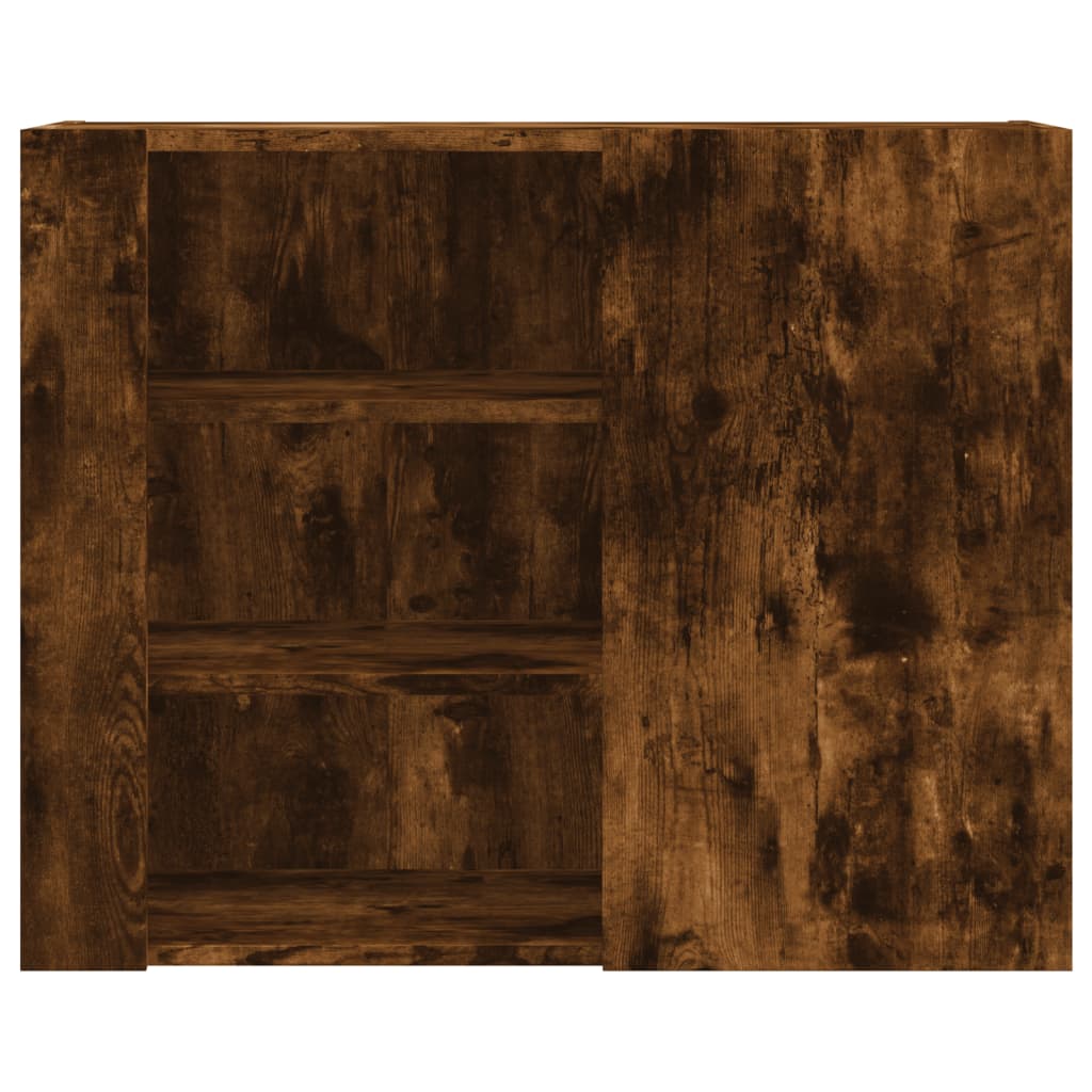 vidaXL Wandregal Räuchereiche 75x35x60 cm Holzwerkstoff