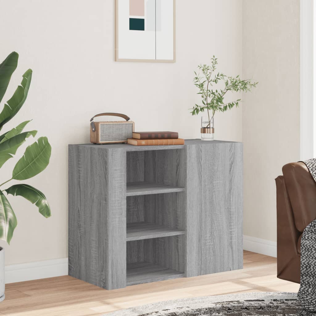 vidaXL Étagère murale gris Sonoma 75x35x60 cm bois d'ingénierie