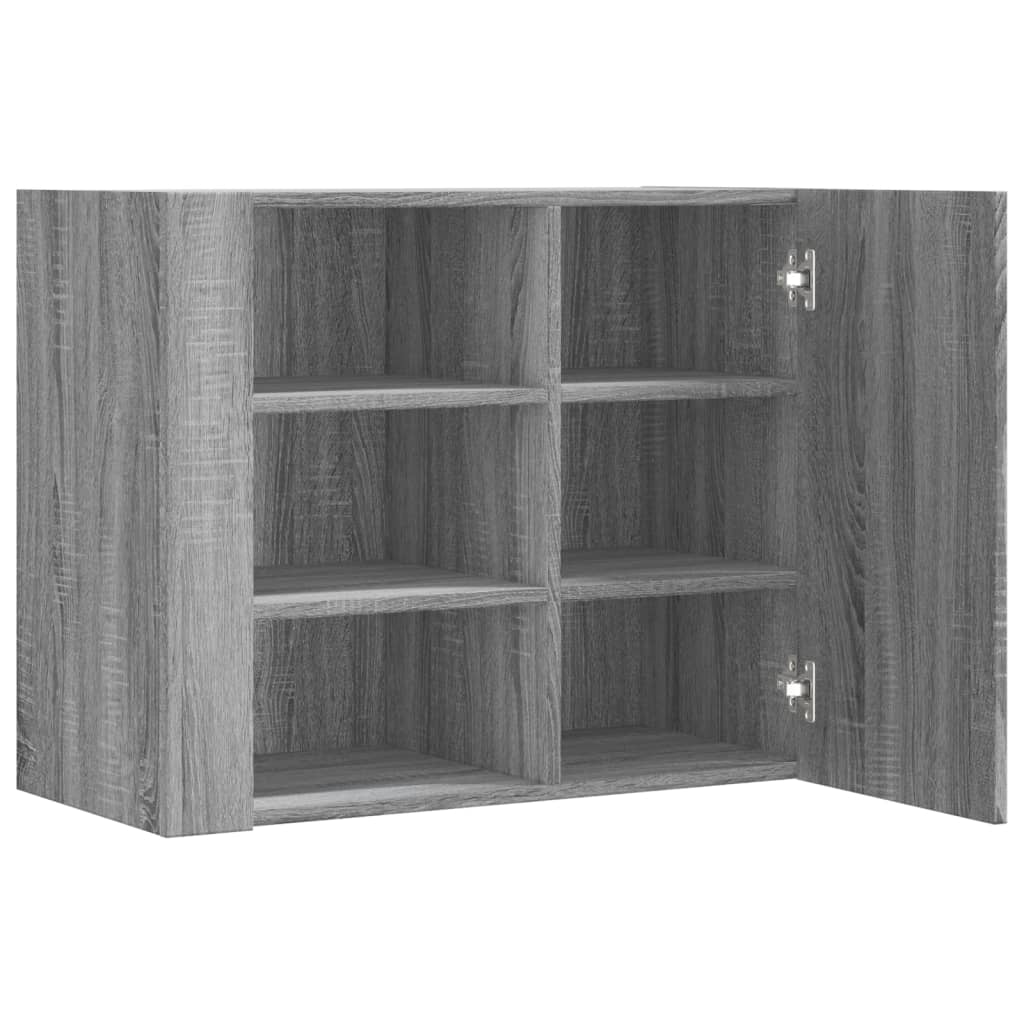 vidaXL Étagère murale gris Sonoma 75x35x60 cm bois d'ingénierie