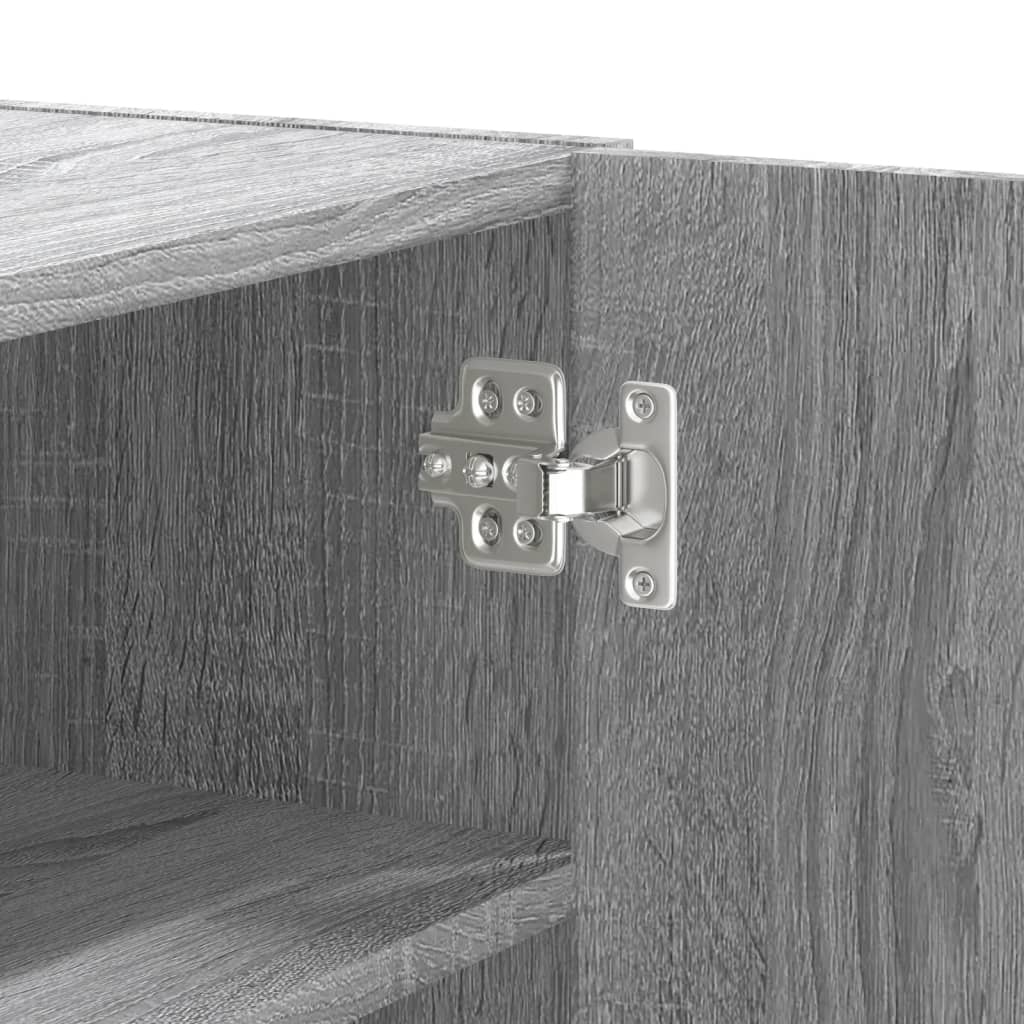 vidaXL Étagère murale gris Sonoma 75x35x60 cm bois d'ingénierie