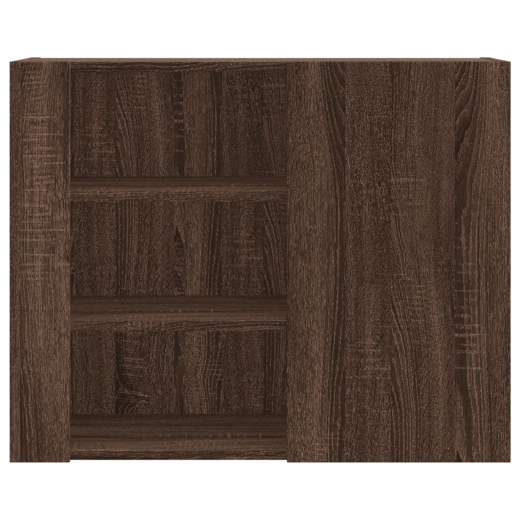 vidaXL Wandregal Braun Eichen-Optik 75x35x60 cm Holzwerkstoff