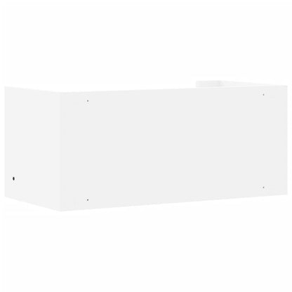 vidaXL Wandregal Weiß 70,5x35x30,5 cm Holzwerkstoff