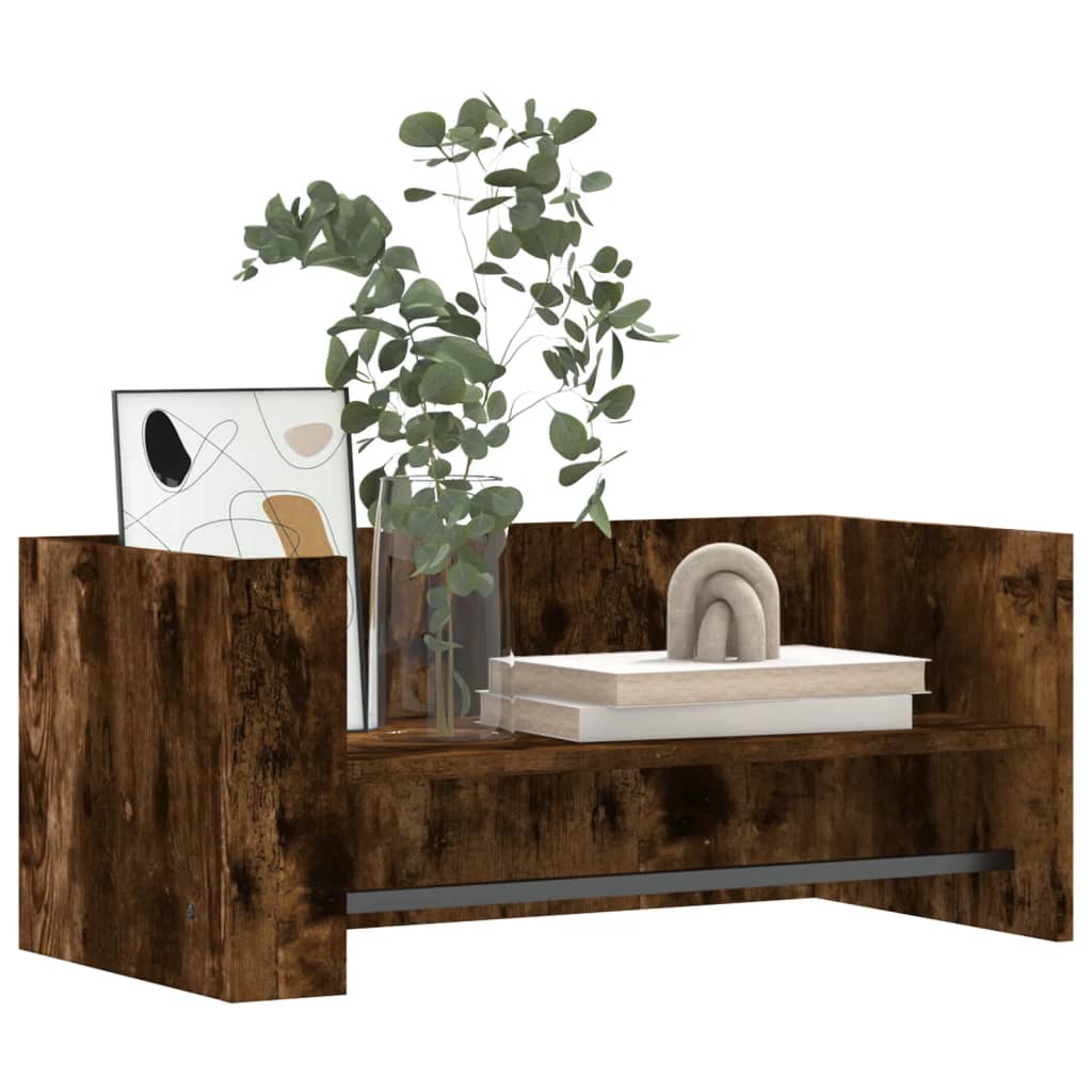 vidaXL Wandregal Räuchereiche 70,5x35x30,5 cm Holzwerkstoff