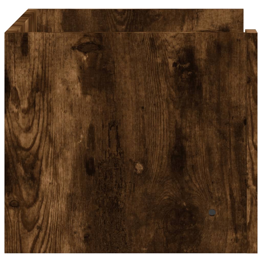 vidaXL Wandregal Räuchereiche 70,5x35x30,5 cm Holzwerkstoff