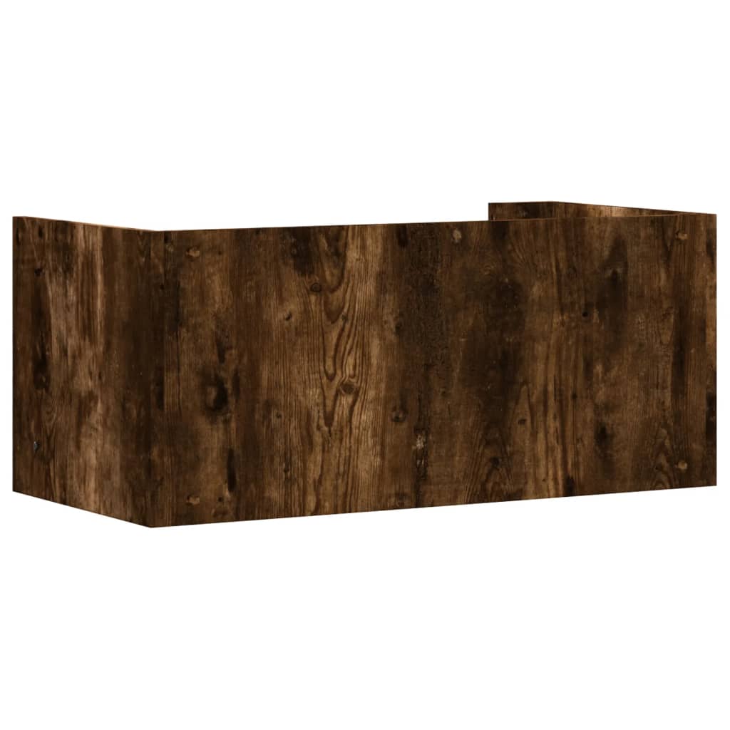vidaXL Wandregal Räuchereiche 70,5x35x30,5 cm Holzwerkstoff