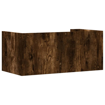 vidaXL Wandregal Räuchereiche 70,5x35x30,5 cm Holzwerkstoff