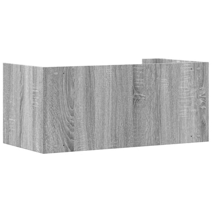 vidaXL Wandregal Grau Sonoma 70,5x35x30,5 cm Holzwerkstoff
